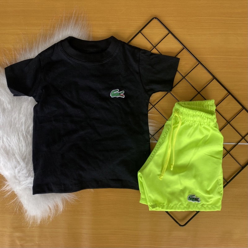 Short lacoste bebe hot sale