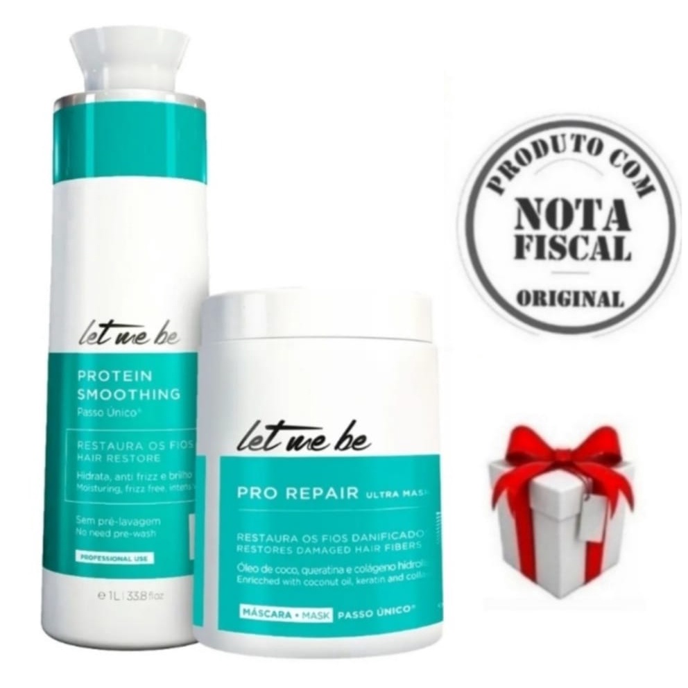 PROGRESSIVA LET ME BE SEM FORMOL 1-LITRO + BOTOX PRO REPAIR 1-KG ...