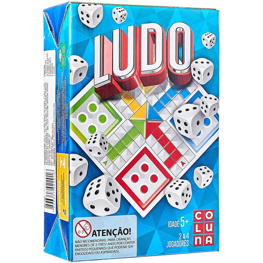 Jogo de tabuleiro 2 em 1 - Ludo e Sobe e Desce - 32cm - Dutati