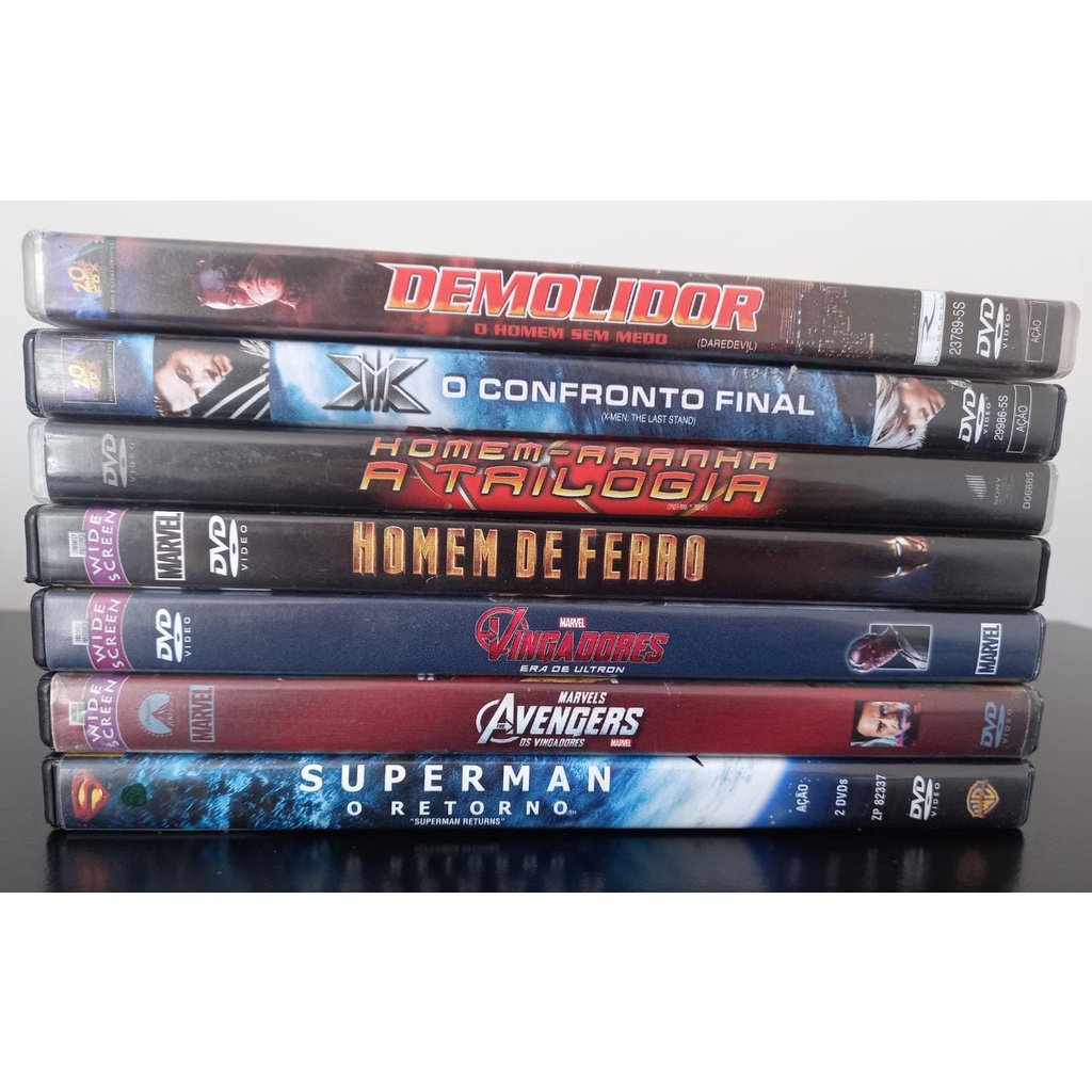 DVDs Filmes Originais Super Heróis ( Marvel e DC) | Shopee Brasil
