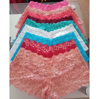 Kit com 10 peças Calcinha Caleçon Short Renda Revenda Sexy Tanga