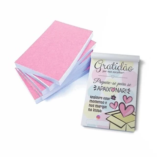 5 Blocos (500 Folhas) para Agradecimento / Gratidão pela Compra em Oferta na Shopee