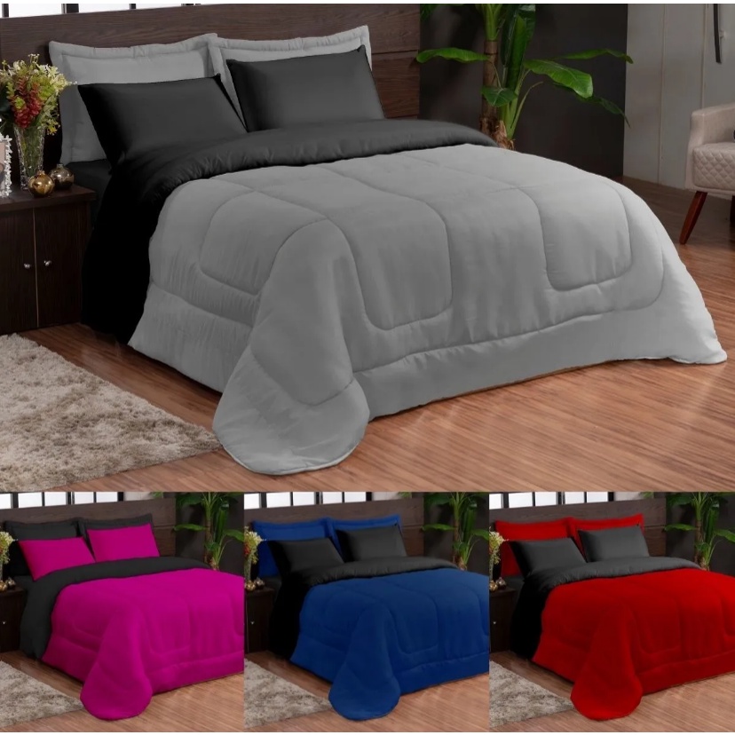 Kit Ternura Casal Queen Varias Cores 5 Peças Promocional