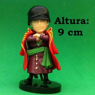Figure Anime One Piece - Personagem Roronoa Zoro PVC FG909 Boneco Miniatura Action Coleção