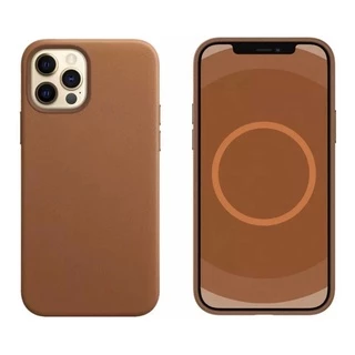 Capa de Proteção Case Couro Com Logo Magsafe Para iPhone 12 Pro 13 Pro Max 14 Pro Max 14 plus