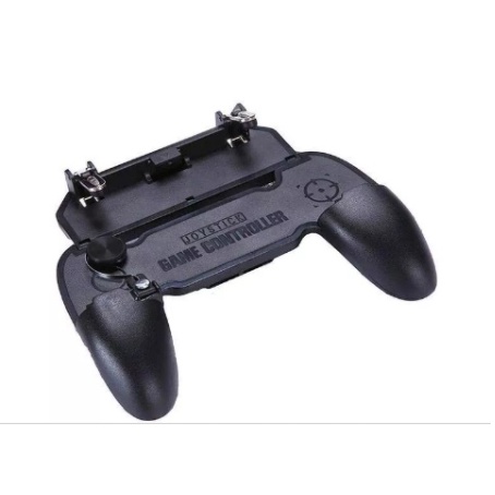 Kit 1 Gamepad Controle Suporte + 1 Par Gatilhos R1 L1 Celular Jogo Joystick  Jogo de Tiro Call Of Duty Pubg Free Fire