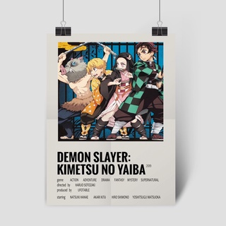 Quadro Demon Slayer poster Filme
