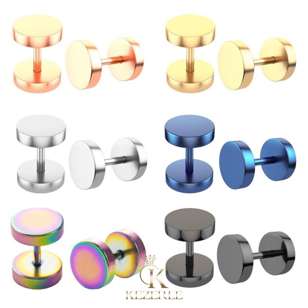 Alargador nº.01 Unissex Túnel 01mm Bijuteria Kit C/12 Unidades | Shopee ...