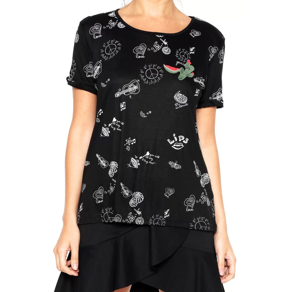 Camisetas femininas best sale com estampas divertidas