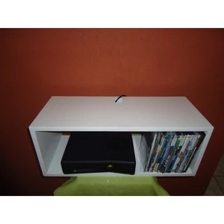 Nicho Video Game Console Aparelho 40x20x35cm Mdf Branc