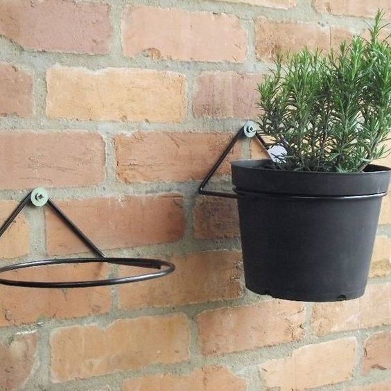 Suporte Para Vaso De parede ,Planta Ferro , Plantas Jardim Decoração de Interiores .