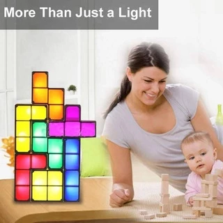 Luminária LED Empilhável Tetris De Mesa Para Bebê