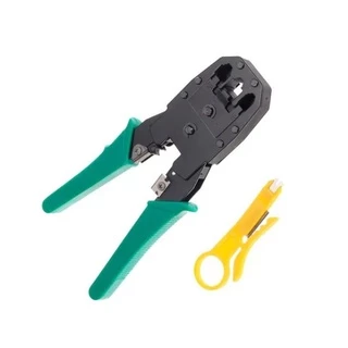 Alicate Crimpador Rj45 e Rj11 Com Catraca E Decapador Ob-315