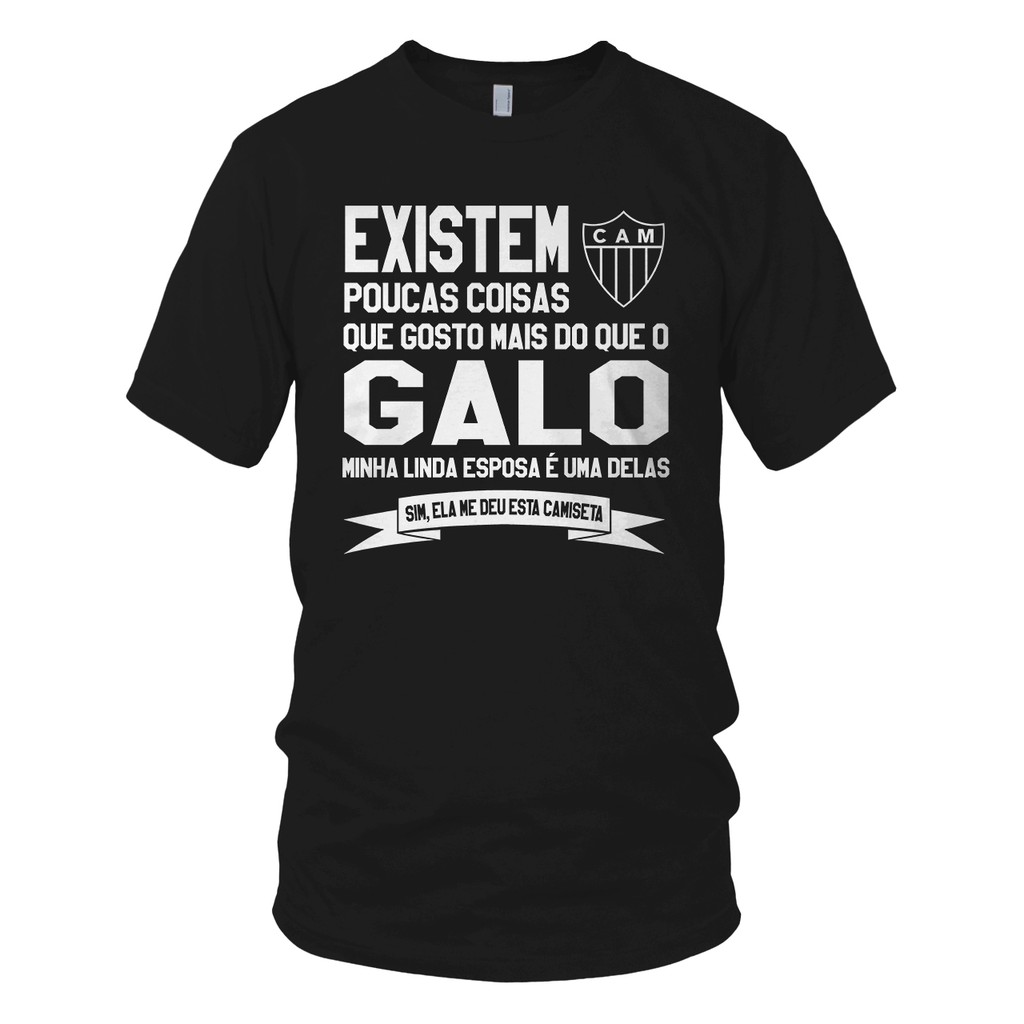 Camiseta Existem Poucas Coisas Que Gosto Mais Do Que O Galo Minha Linda  Esposa É Uma Delas Sim, Ela Me Deu Esta Camiseta | Shopee Brasil