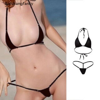 Mulheres Micro G-string Bikini 2 Peça Conjunto Maiô Extremo Mini