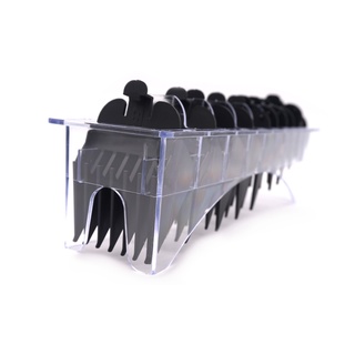 Kit 10 Pentes Especiais Degrade Com Clip de Plástico Para Maquina de Corte Para Maquina Wahl com Suporte Acrílico