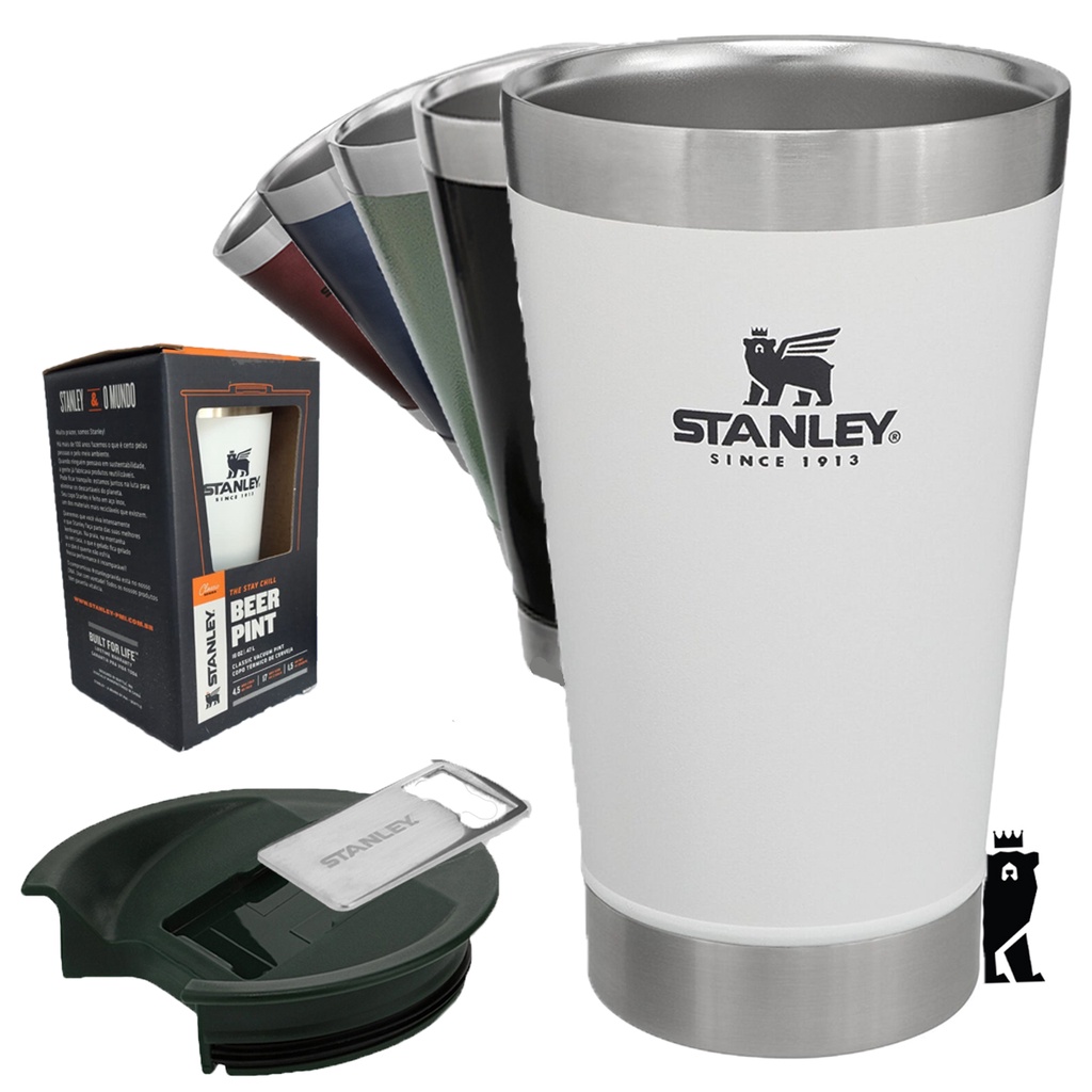 Copo Stanley Térmico Churrasco Festa Cerveja Gelada Sem Tampa 473 ml