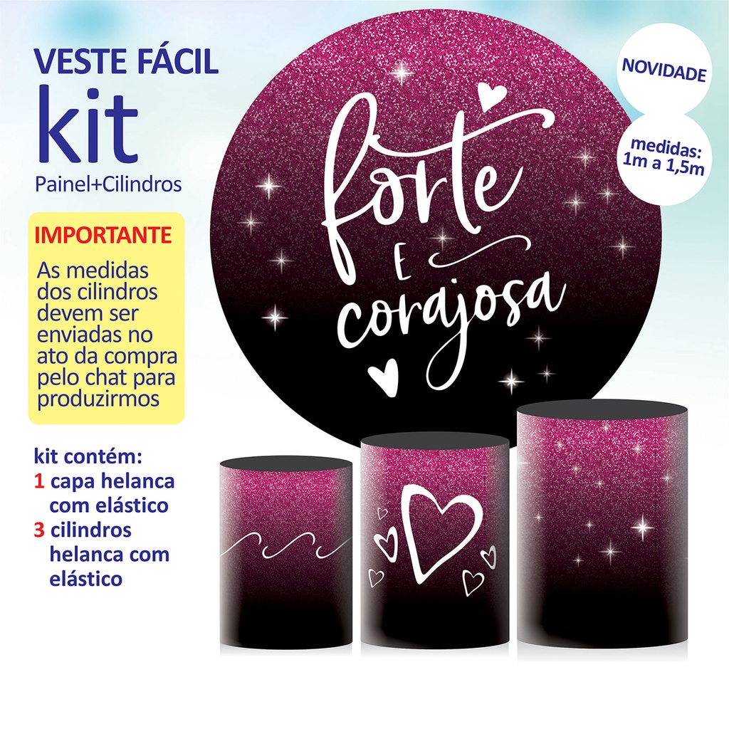 Kit Painel De Festa Frozen 3 Redondo + Trio De Cilindros Em Tecido