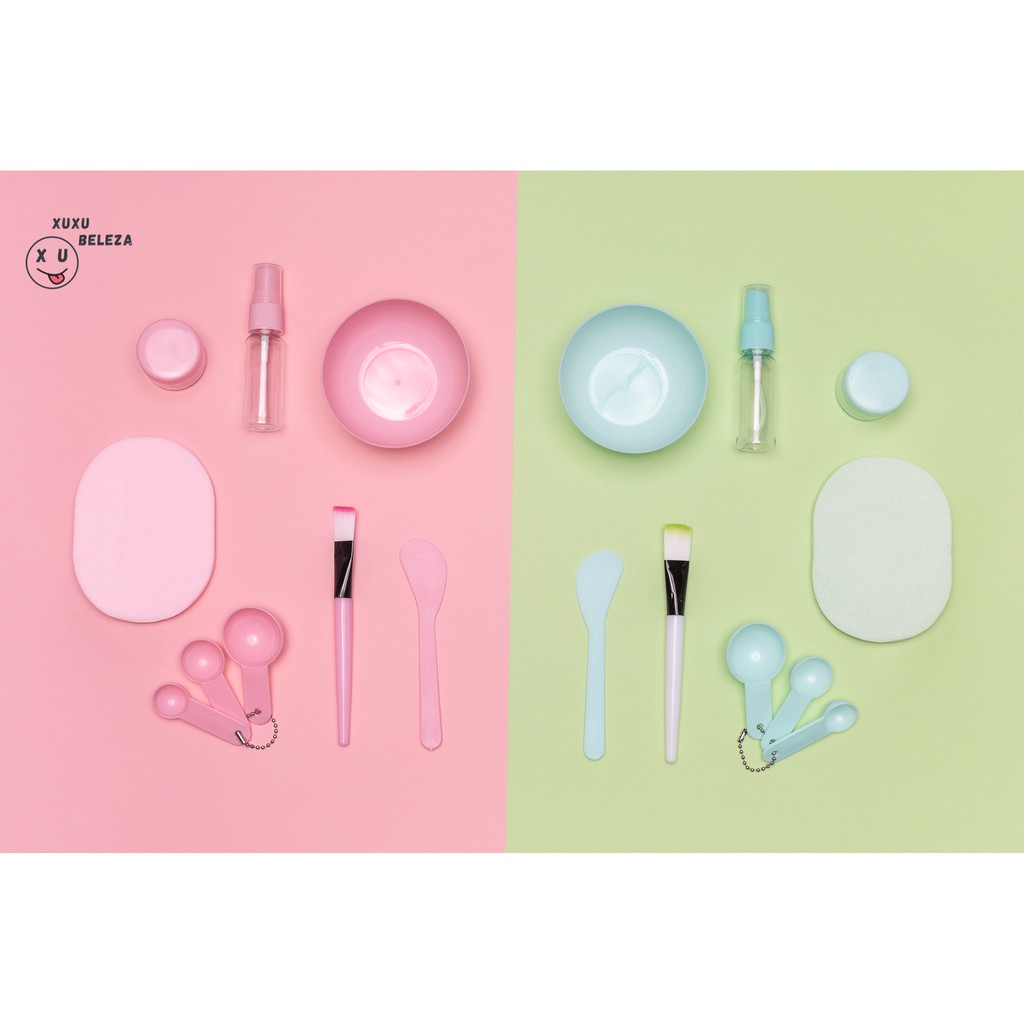 Kit 9 pçs Skin Care Para Máscaras de Argila DIY cuidados faciais