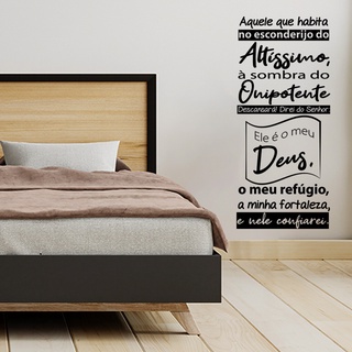 Adesivo Salmo 91 - 58 x 123cm - 8157 - Na Parede Decoração