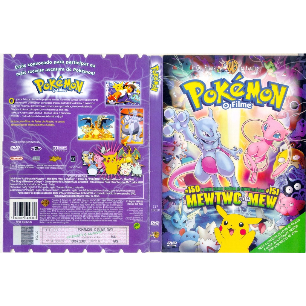 Livro: Pokémon - Mewtwo Contra-ataca - 1998