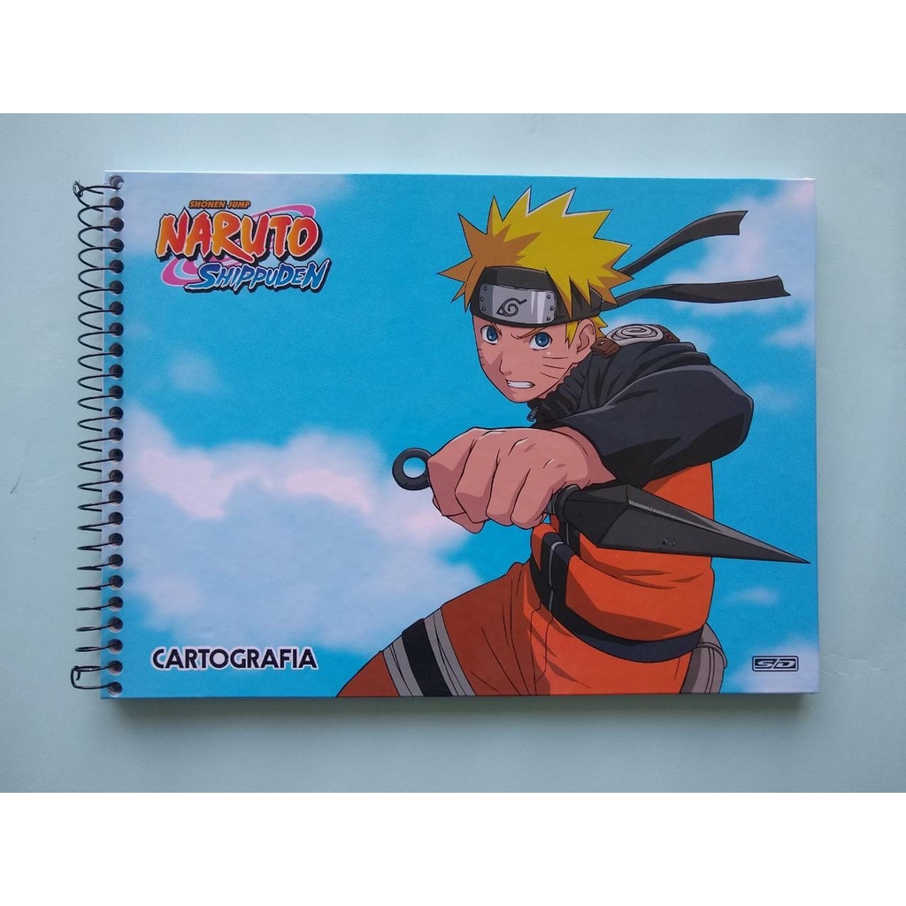 Caderno de Desenho Naruto Shippuden Animes 60 Folhas Capa
