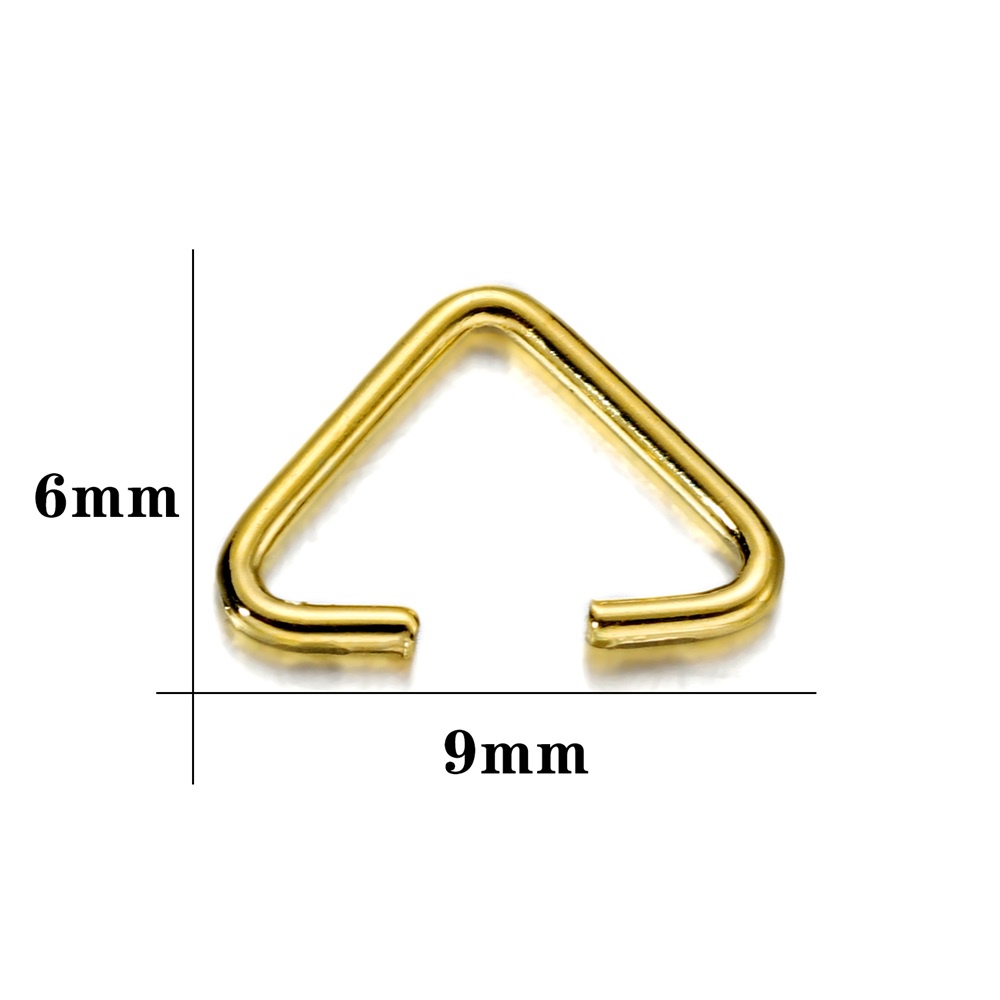 100Pcs Fivela Triangular Link Buckle Jewelry Produção De Jóias 6 * 9mm ...