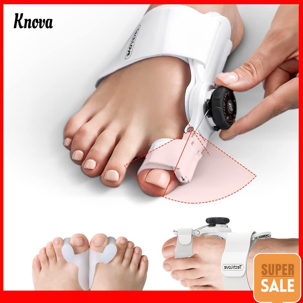 Big Toe Joanete Splint Straightener Corrector Ajustável Knob Hálux Valgo