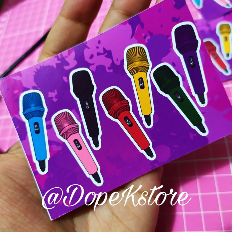Adesivo BTS - Microfones | Shopee Brasil