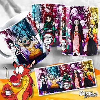 caneca demon slayer, caneca tanjiro, kimetsu no yaiba - Gato Mestre