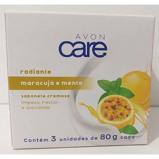 Avon care radiante maracujá e menta sabonete cremoso 80g