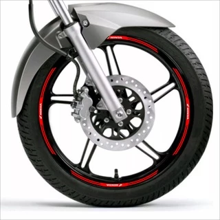 Friso Roda Personalizado Honda Moto Titan Fan Bros Xre Pop Biz Pcx em Oferta na Shopee