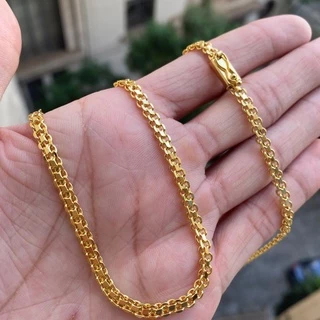 Corrente Masculina Cadeado Duplo 70cm Banho Ouro 24k Atacado em Oferta na Shopee
