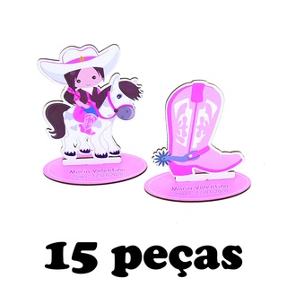 100 Jogo Da Velha Menina Country Mdf Colorido Lembrancinhas