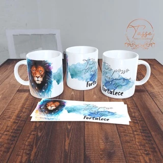 Caneca Porcelana Branca Brilhante Alta Qualidade Tudo Posso Naquele Que Me Fortalece 4