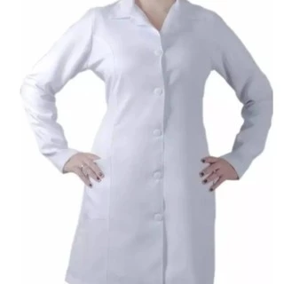 Jaleco Feminino Oxford Com Nome Bordado