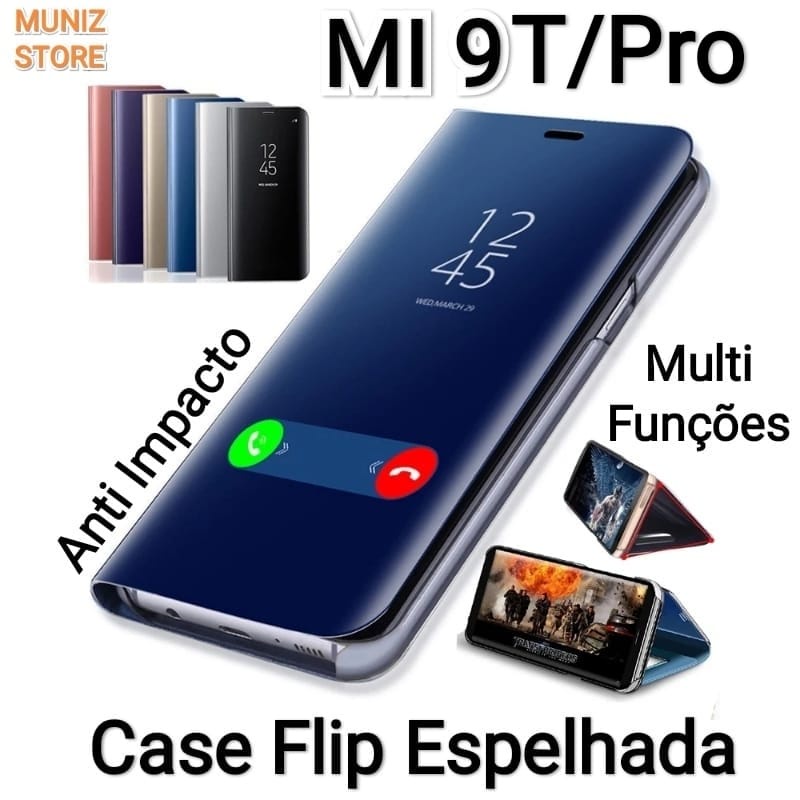Capa Case Capinha Mi 9T/Mi 9T Pro Xiaomi Carteira Flip Espelhada - Capinha Inteligente