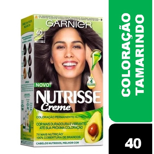 Coloração Nutrisse Garnier 40 Tamarindo | Shopee Brasil