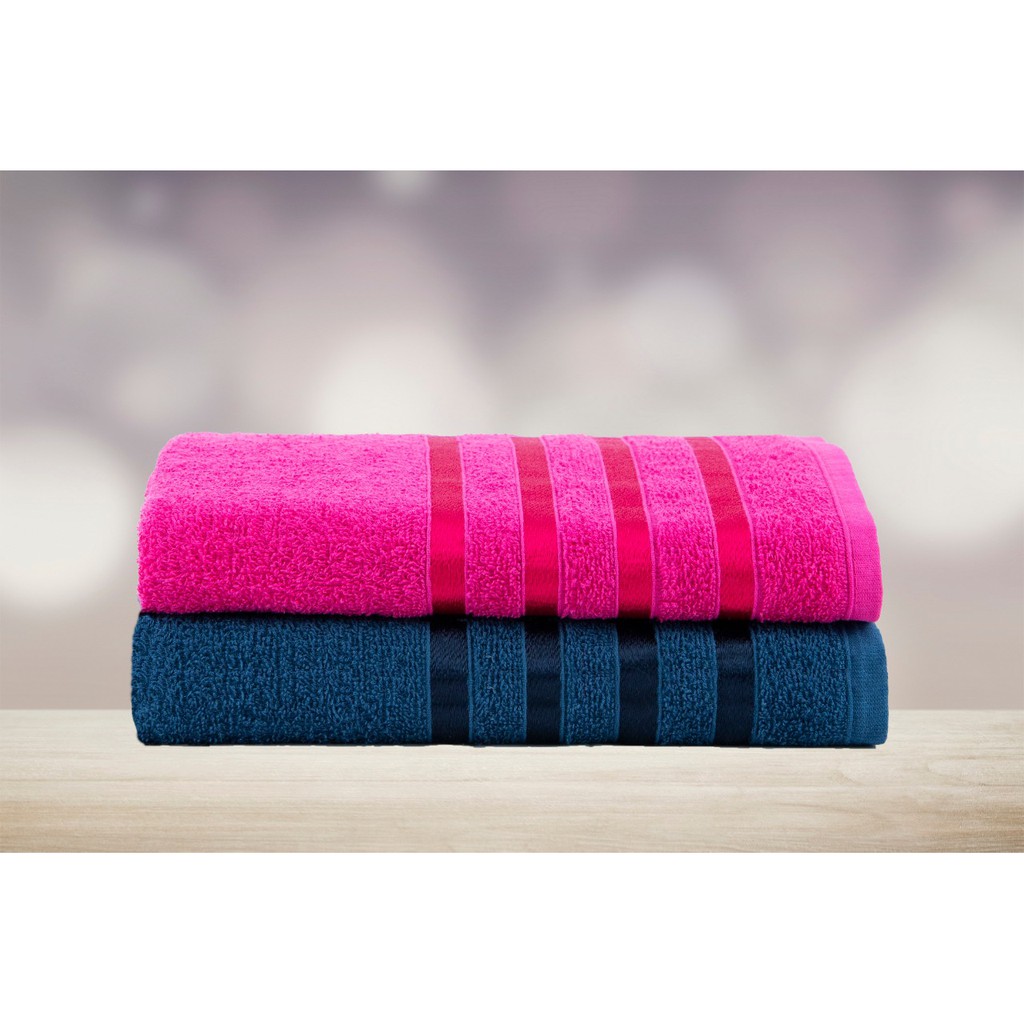 Kit de 2 Toalhas de Banho Grande Macia Onix - 70cm X 130cm