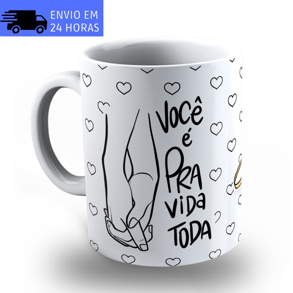 Caneca Dia Dos Namorados de Porcelana Personalizada Para Homem Namorado ...