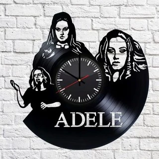 Adele - Relógio Disco De Vinil Decoração