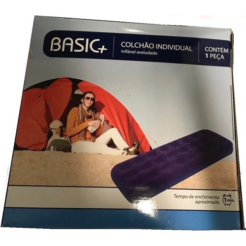Colchão Inflavel De Solteiro Basic+ | Shopee Brasil