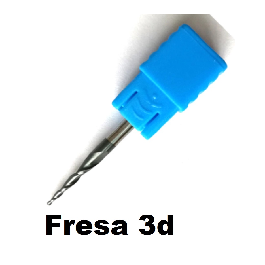 Fresa Cnc Router Ballnose 3d Cônica Hrc55 (0.25mm) (0.50mm) ( 0.75mm) (1.00mm)