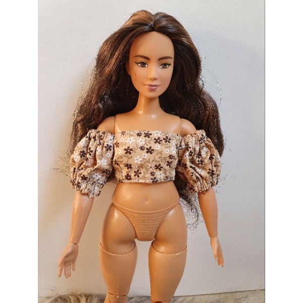 Cropped, como fazer roupas para barbie e outras, Roupa de boneca cherr