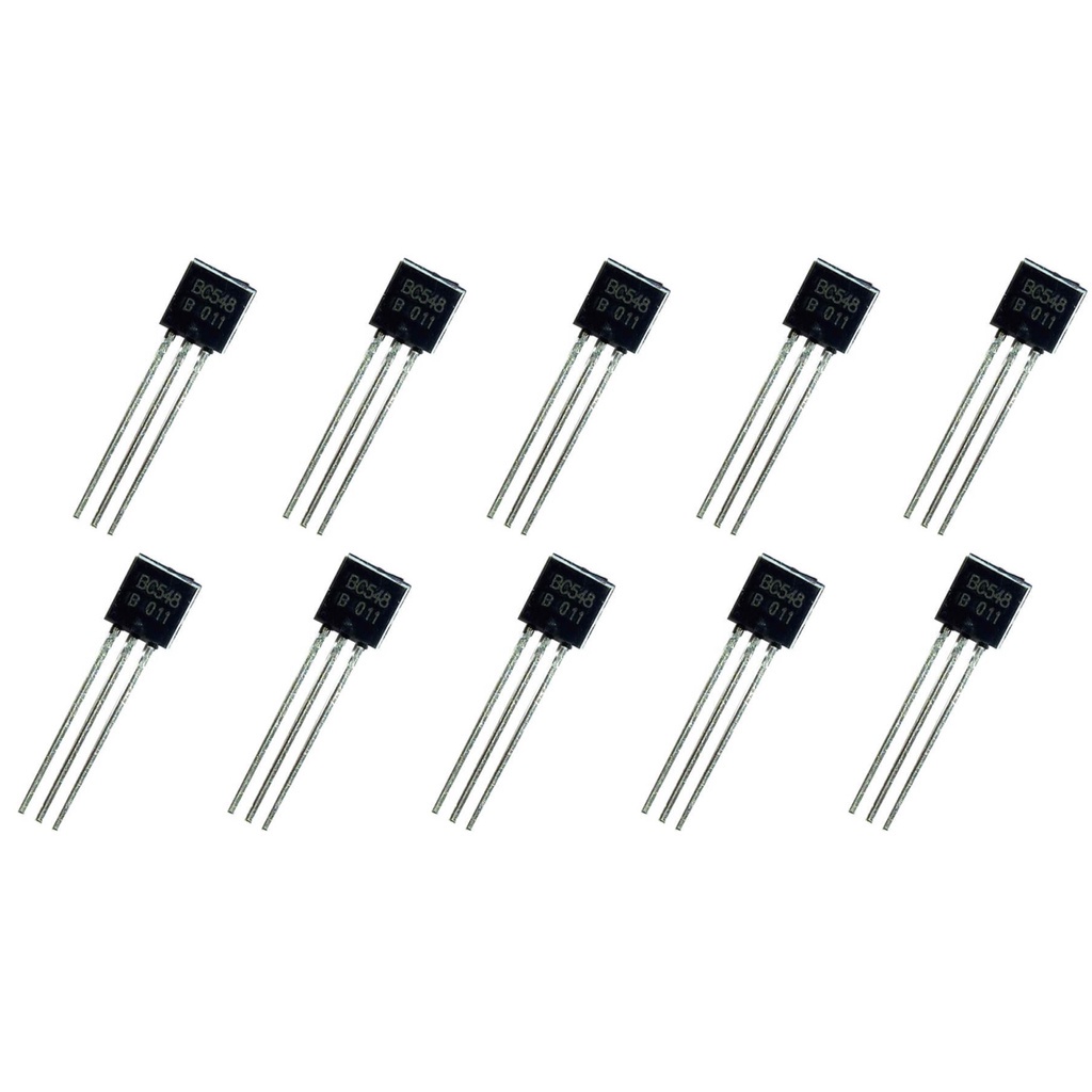 Bc548 Transistor 10 Unidades Npn P/ PCB Projetos Prototipo Circuito ...