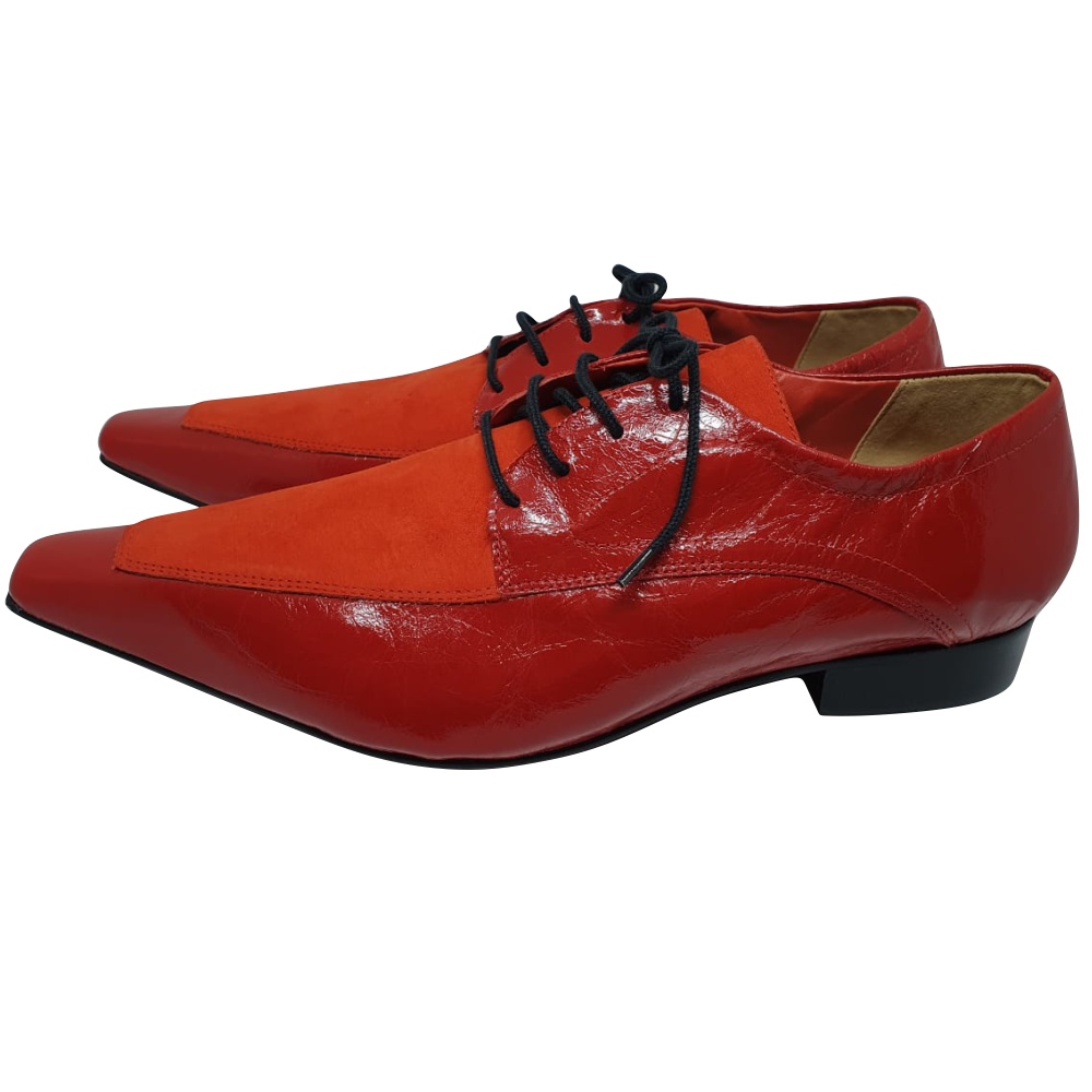 Sapato vermelho e branco 2024 masculino