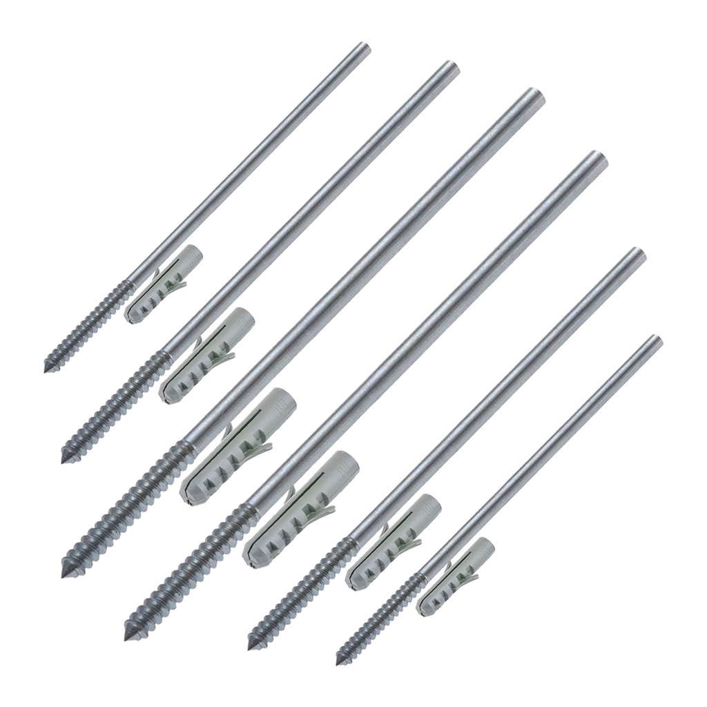 KIT 6 Suporte Invisível Prateleira Nicho Pino 12 Centímetros Bucha 8