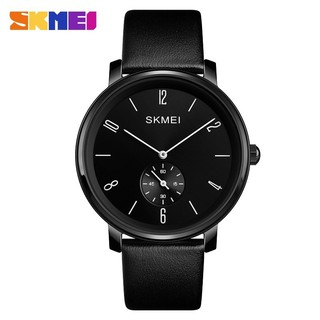 SKMEI 1398 Novo Estilo Relógio Masculino Quartzo Business De Couro Simples À Prova D