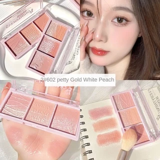 Acabamento Em 3 Cores blush/eyeshadow/highlight/Pérola natural 3 1