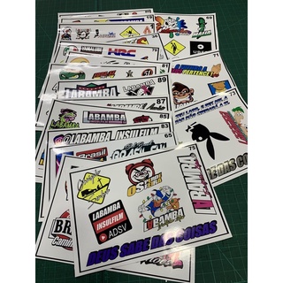 Combo 7 Cartelas De Adesivos Do Labamba